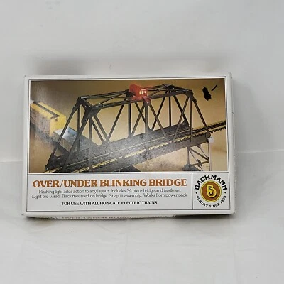 Bachmann 46-1222 HO Scale Over/Under Blinking Bridge Unused Boxed - Image 1 of 4