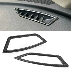 Dashboard Air Condition Vent Outlet Cover Fit Subaru Forester 19 20 Carbon fiber - Foto 1 di 3