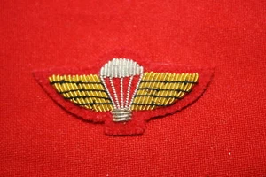 RHODESIAN ARMY SPECIAL AIR SERVICE SAS S.A.S. MESS DRESS PARACHUTE WING RED - Picture 1 of 1