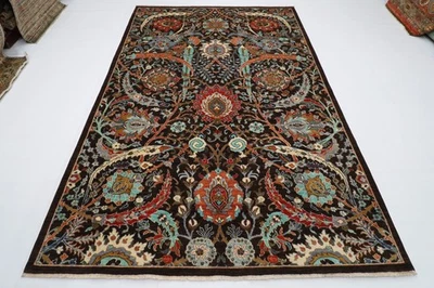 Восточный небольшой ковер 7 x 10 футов афганский шерстяной ковер ручной вязки растительный краситель - Изображение 1 из 4