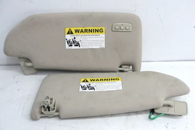 Volvo S80 XC70 V70 08-16 SUNVISORS sun visor pair homelink right left tan OEM - Image 1 of 4