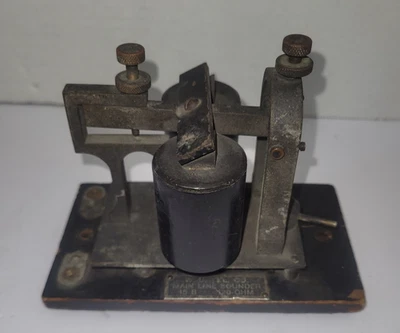 Western Electric W.U. Tel. Co. Telegraph 15B Main Line Sounder 120 Ohms - Image 1 of 4
