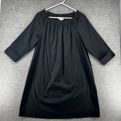 Платье цельнокроеное женское J Jill размер средний миниатюрное с черными карманами повседневное - Изображение 1 из 4