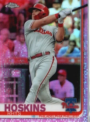 2019 Topps Chrome #195 Rhys Hoskins Pink Refractor - Image 1 of 2