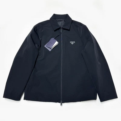 100% AUTÉNTICA CAMISA PRADA RE-NYLON BLUSA CHAQUETA HOMBRE M MEDIANA 48 HOMBRE NEGRA Foto 1 de 4