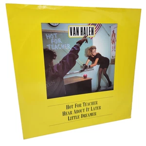 Van Halen Hot For Teacher UK EX rare 12" Vinyl Record Single free sleeve - Picture 1 of 4