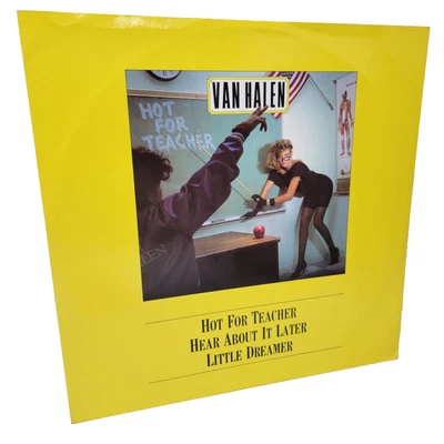 Van Halen Hot For Teacher UK EX rare 12" Vinyl Record Single free sleeve - Image 1 of 4
