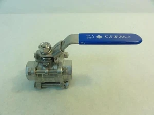 211124 New-No Box; CFF SS-3 Ball Valve; SS; 1" Socket - Picture 1 of 4