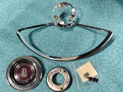 Original Mopar 1963 Plymouth Belvedere Steering Wheel Horn Ring Assembly - Image 1 of 4