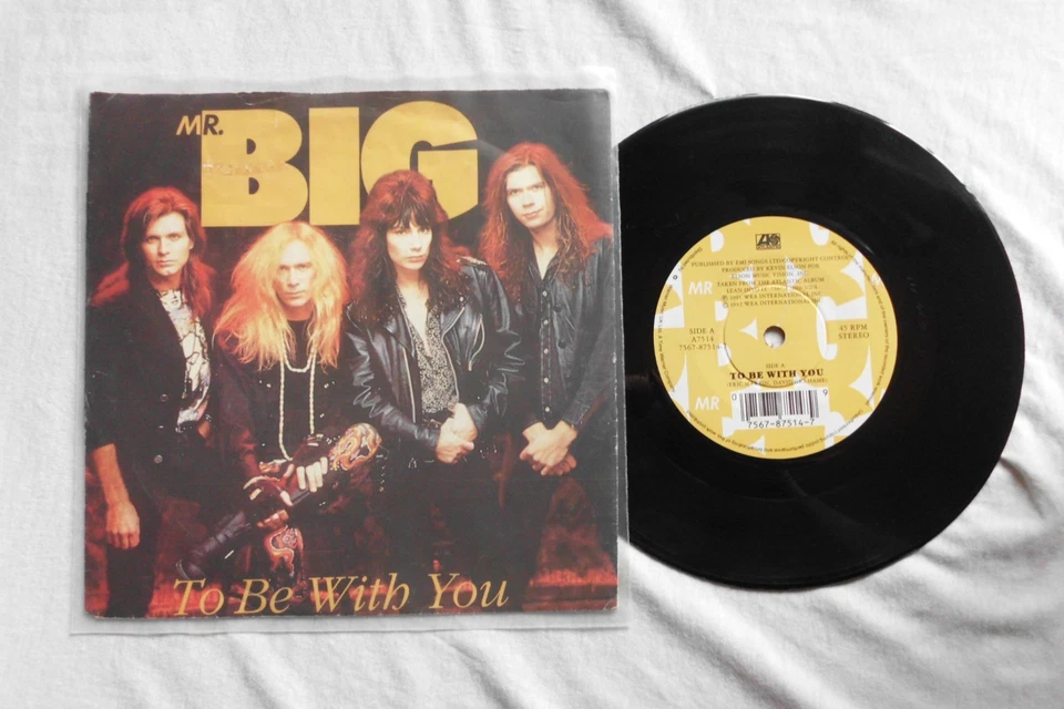 MR BIG TO BE WITH YOU ATLANTIC RECORDS UK 7" VINYL SINGLE in PICTURE SLEEVE - Image 1 of 2