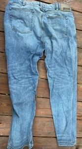 Duluth Trading Jeans Mens 38 x 32 Blue Denim Relaxed Fit Ballroom Flex - Picture 1 of 6