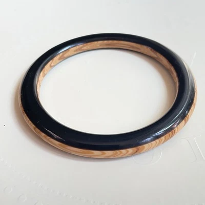 Brazalete Brazalete Catalin Grano Madera 2.5" Ancho Banda 0.25" De Colección Foto 1 de 3