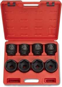 02392A 3/4" Impact Socket Set, 3/4” Drive, 8 PC Jumbo Sockets, SAE Standard S... - Picture 1 of 5