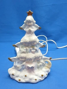Vintage Ceramic Angel Tree Night Light - Picture 1 of 4