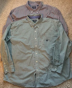 Lote de 2 camisas elásticas con botones para hombre talla 4XB - Imagen 1 de 5