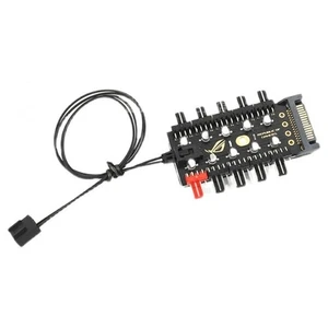 Fan Controller HUB SATA 10 Way Powered Fan Splitter 4 Pin PWM Cooler Speed - Picture 1 of 3