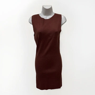 NWT‼ DOUBLE ZERO Sz L Brown Sleeveless Bodycon Sweater Lana Dress • Ret. $48‼ - Image 1 of 4