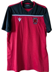 Chorley Football Club Football Shirt Red Black Size Large UK Macron - Picture 1 of 11