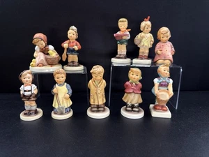 Lote de 10 estatuillas vintage de porcelana Goebel Hummel - Imagen 1 de 18