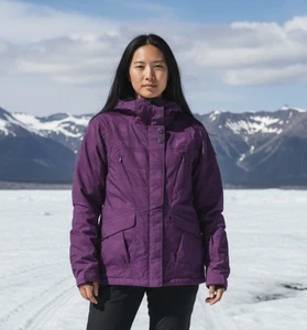 686 GIACCA SCI SNOWBOARD cappotto infedry donna TG S viola *senza cappuccio o fodera* - Foto 1 di 13