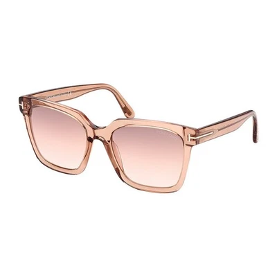 G1N with tags Tom Ford FT 0952 45G Shiny Rose Champagne Plastic Square Sunglasse - Image 1 of 3