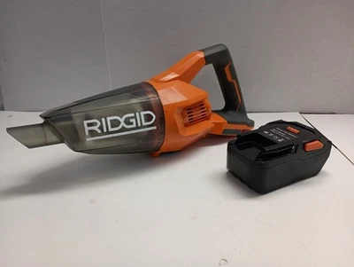 RIDGID R860902 18V Cordless Handheld Wet Dry Vacuum w/ 4.0Ah Battery Tested  - Image 1 of 4
