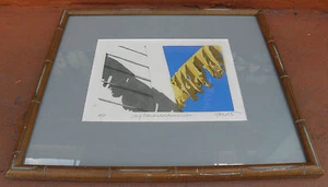 Acquerello con cornice vintage acquerello? By Molto My Bananna Dominion Djf - Foto 1 di 6