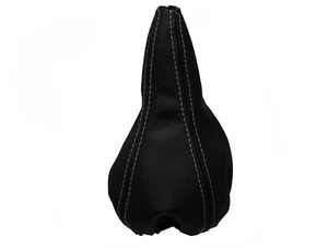 Grau Faden Echtleder Schaltmanschette Schaltsack Für SEAT IBIZA 1999-2002 - Bild 1 von 1