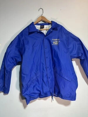 Cortavientos Goodyear Tech Completamente Abotonable De Colección Para Hombres XL Hilton Hecho en EE. UU. Foto 1 de 4