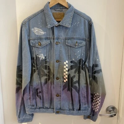 Chaqueta vaquera con palmeras Rue21 para hombre talla XL Foto 1 de 4