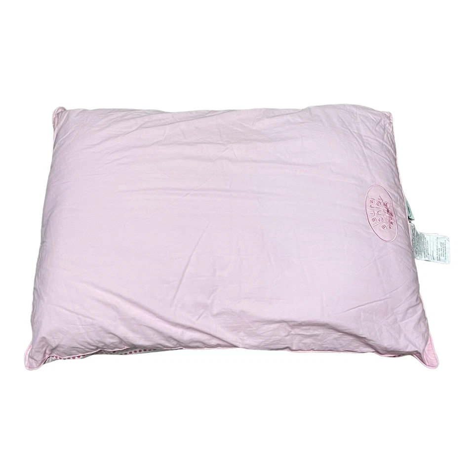 Almohada estándar reversible para cama a rayas rosa claro Laura Ashley Home 28x19,5 RARA Foto 1 de 4