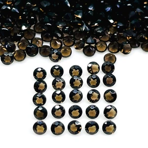 VVS 200 Pcs Natural Smoky Quartz 2.25mm Round Cut Calibrated Loose Gemstones Lot - Picture 1 of 9