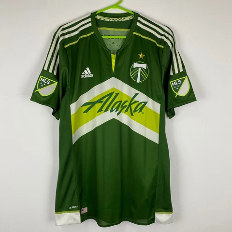 Portland Timbers 2015-2016 Home Jersey Soccer Authentic Shirt Adizero MLS size L Cover