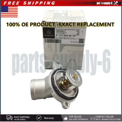 For Mercedes W220 S430 CLK430 ML430 Water Thermostat Housing 1122030275 OEM Foto 1 de 4
