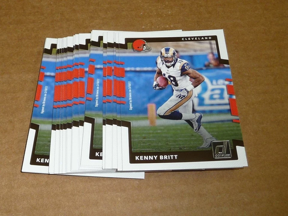 2017 Panini Donruss KENNY BRITT BASE LOT OF 30 CARDS BROWNS #81 - Image 1 of 1