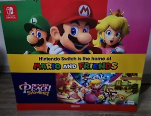 Nintendo Is The Home of Mario And Friends - Princess Peach - BIG PLASTIC POSTER - Picture 1 of 2