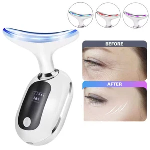 Neck Beauty Device Red Light Therapy Anti Aging Face Massager Face Lift Device - Picture 1 of 14