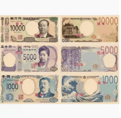 3pcs Set 2024 Japan 10000 5000 1000 Yen P 109 108 UNC NEW Banknotes - Image 1 of 4