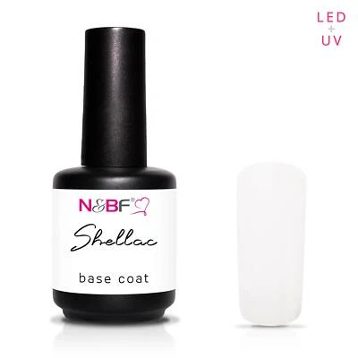 N&BF Shellac LED + UV Gel Nagellack kratzfest & splitterfest | Base Coat - Bild 1 von 4