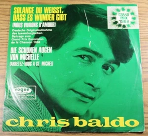 CHRIS BALDO Solange Du Weisst Das Es Wunder Gibt 7" Single PS Vogue Schallplatte - Picture 1 of 7