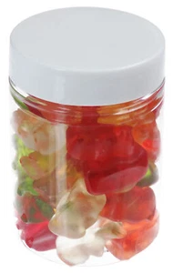 100 ml PET Tiegel transparent Deckel weiß 50 Stück Döschen Kunststoff Dose - Bild 1 von 1