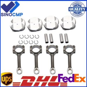 Pistons & Rings Connecting Rod Kit Fits For Buick Chevrolet GMC Saturn 2.4L - Picture 1 of 7