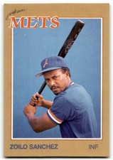 1988 Grand Slam Baseball Card Zoilo Sanchez a Jackson Mets #2
