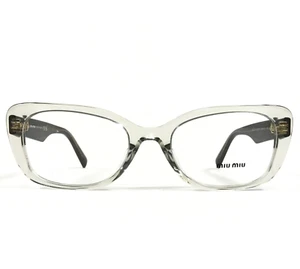Miu Miu Eyeglasses Frames VMU07V 13M-1O1 Clear Olive Green Copper 53-19-140 - Picture 1 of 12