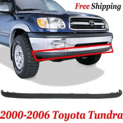 For 2000-2006 Toyota Tundra Front New Bumper Lower Valance Air Deflector Black Foto 1 de 4