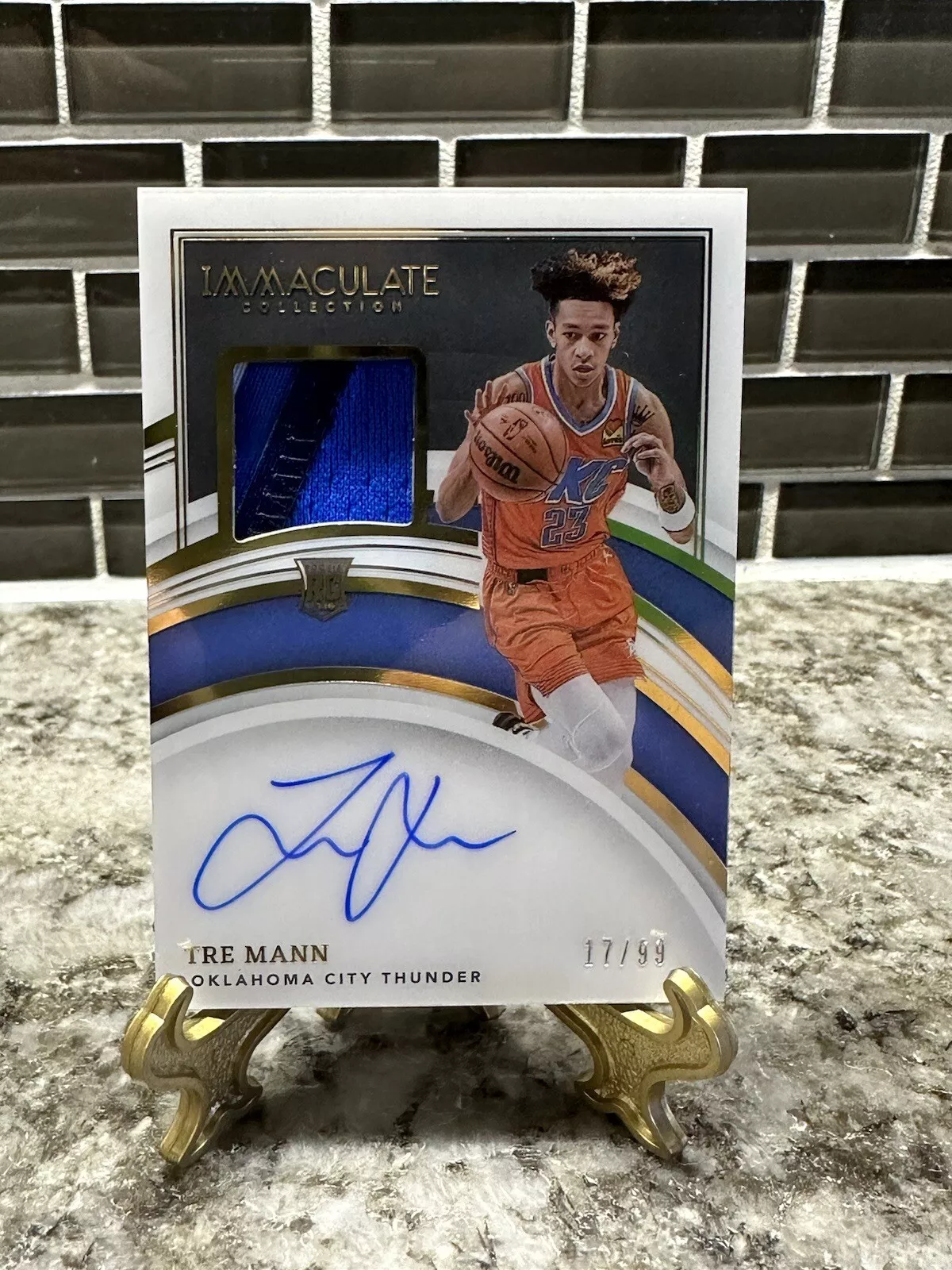2021-22 Immaculate RPA Autograph Auto Patch #109 Tre Mann /99 Rookie RC True RPA