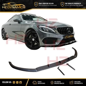 ALERÓN DIVISOR DE LABIOS DELANTEROS ASPECTO CARBONO PARA MERCEDES CLASE C W205 C205 AMG 2014 - Imagen 1 de 8
