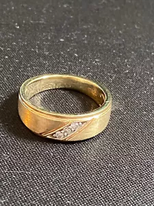 mens gold wedding ring size 9 - Picture 1 of 5