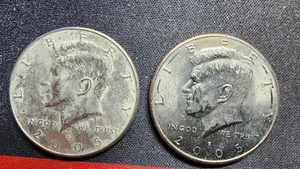 Satz 2005 P&D Kennedy Half Dollars, zirkuliert NIFC LESEN LESEN LESEN - Bild 1 von 2