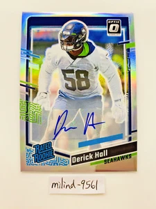 2023 Panini Donruss - Derick Hall Autograph Silver Optic Parallel 1-Touch Case - Picture 1 of 3
